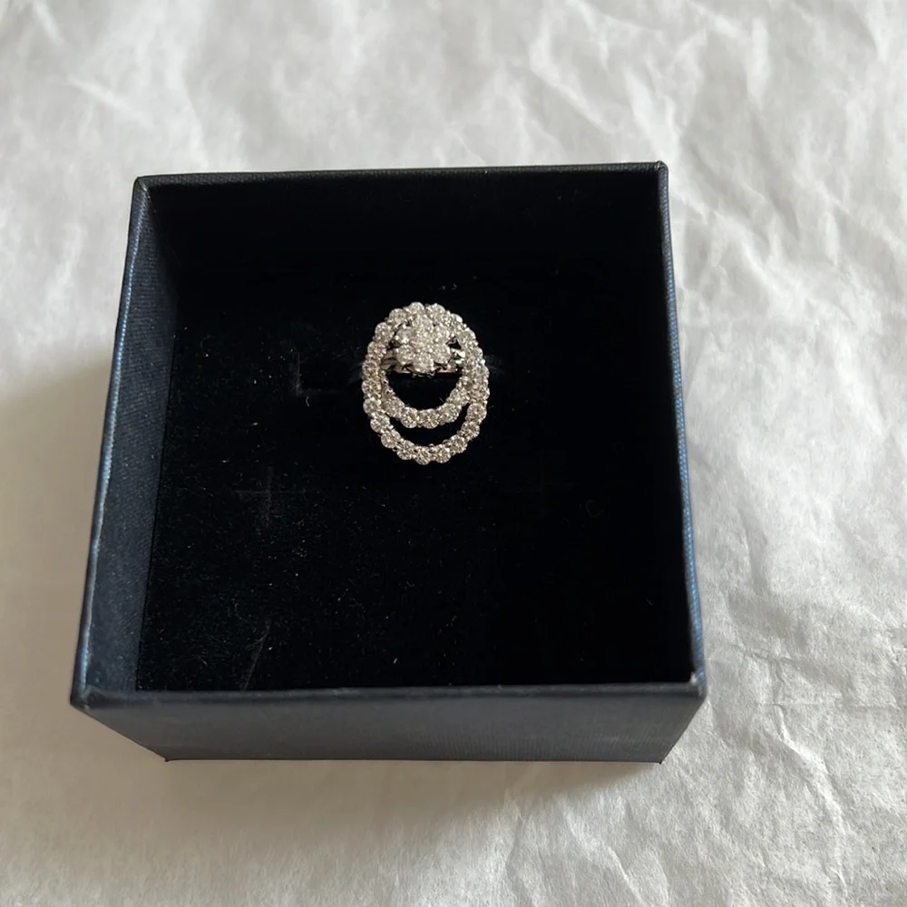 Platinum and Diamond “Spinner” Ring